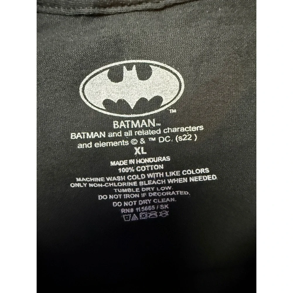 Batman DC Comics Harley‎ Quinn Graphic T-Shirt Mens XL Black Short Sleeve Cotton